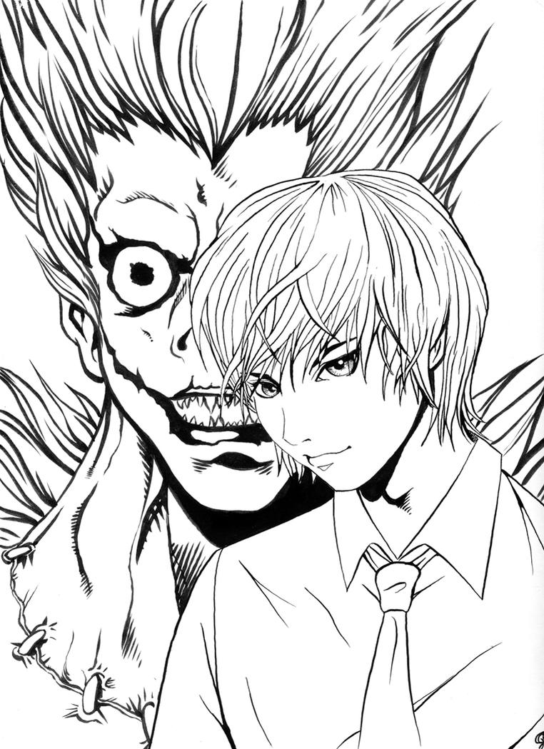 death note coloring pages - photo #3