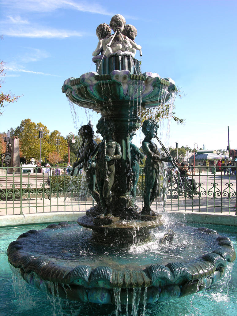 Cherub Water Fountain Stock by