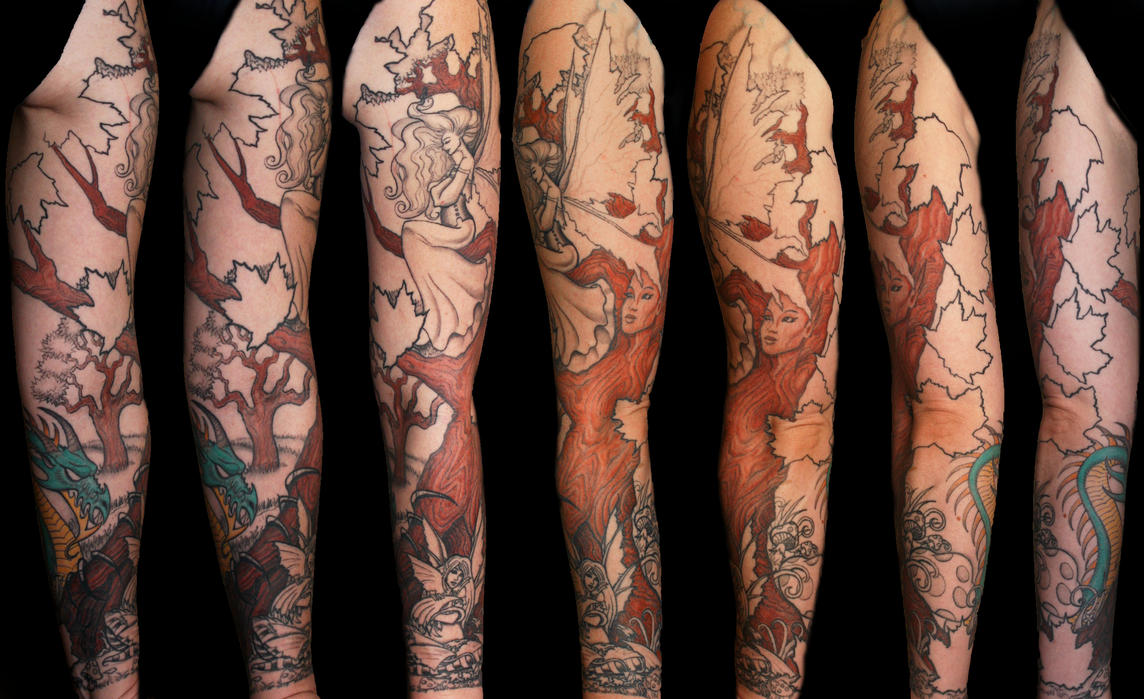 Koi fish dragon tattooLineart
