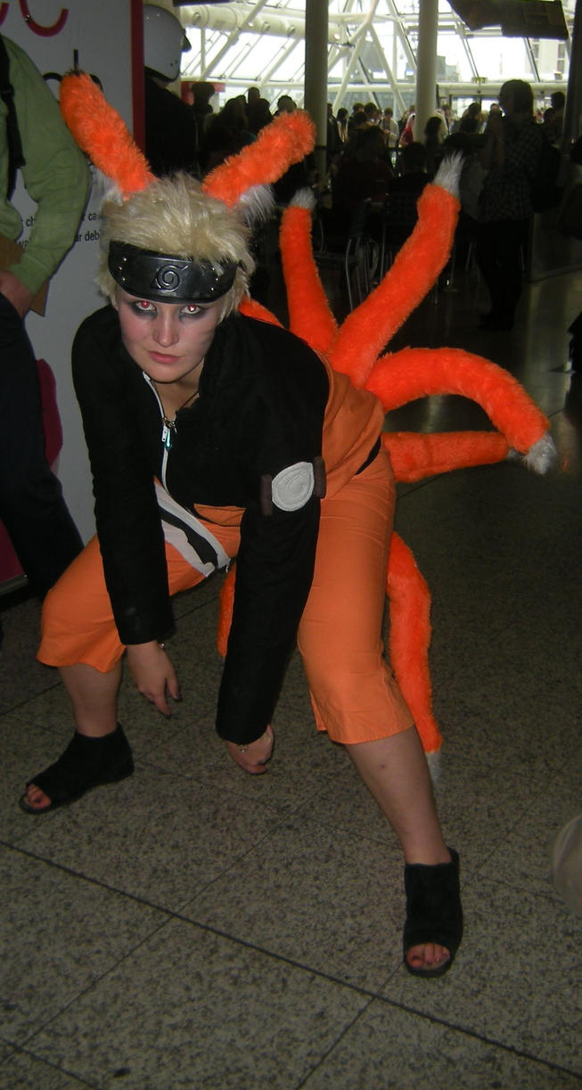 fox tailed Naruto cosplay nine