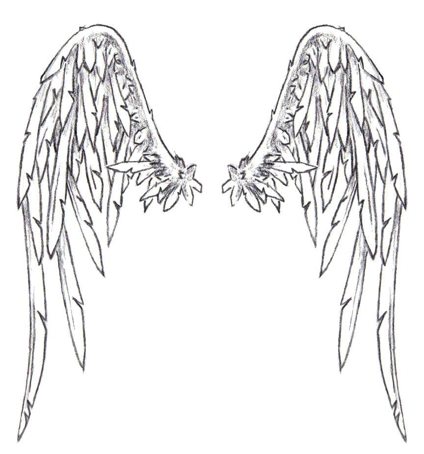 Both good and bad angel tattoo