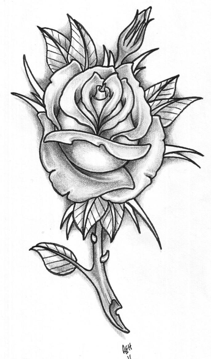 BG Rose Tattoo | Flower Tattoo