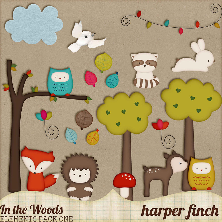 In the Woods Elements Pack One by Harper Finch by harperfinch