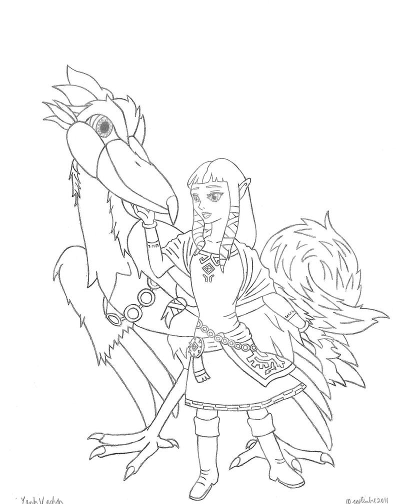 Zelda Skyward Sword Coloring Pages Coloring Pages