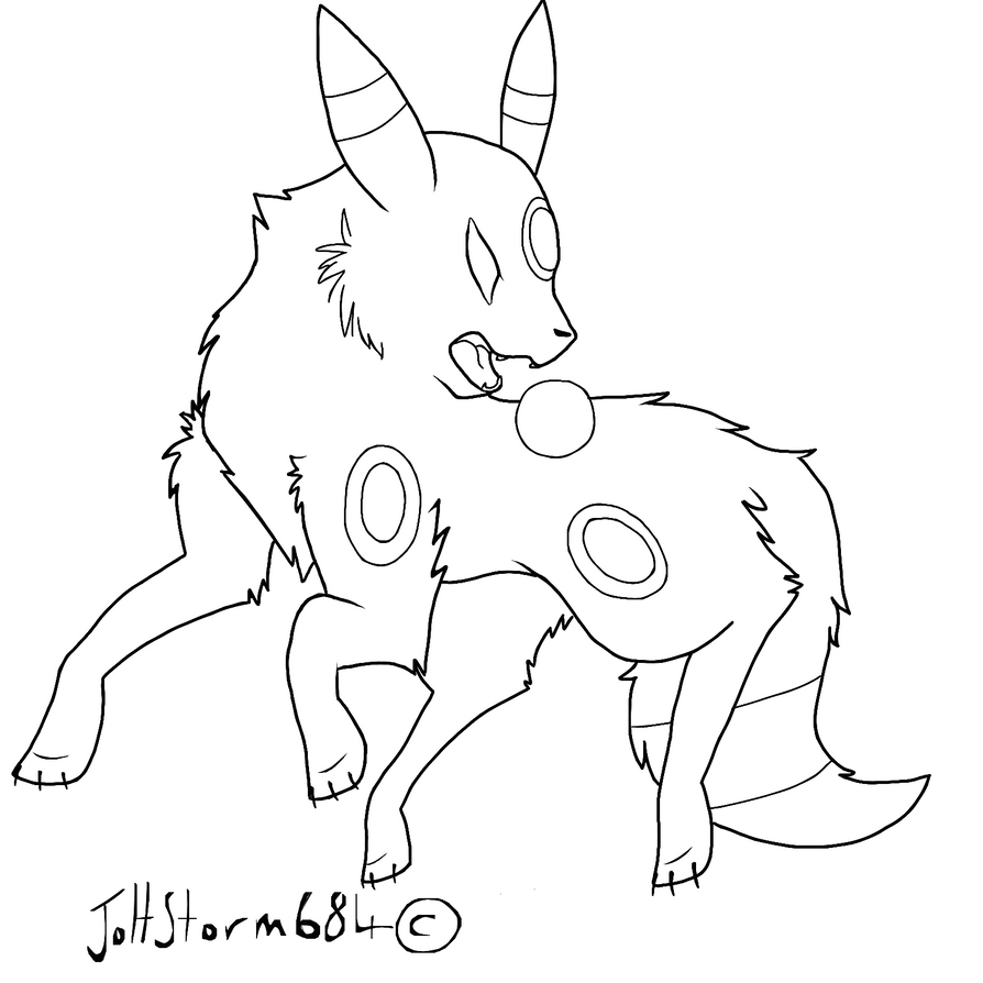 umbreon coloring pages - photo #28