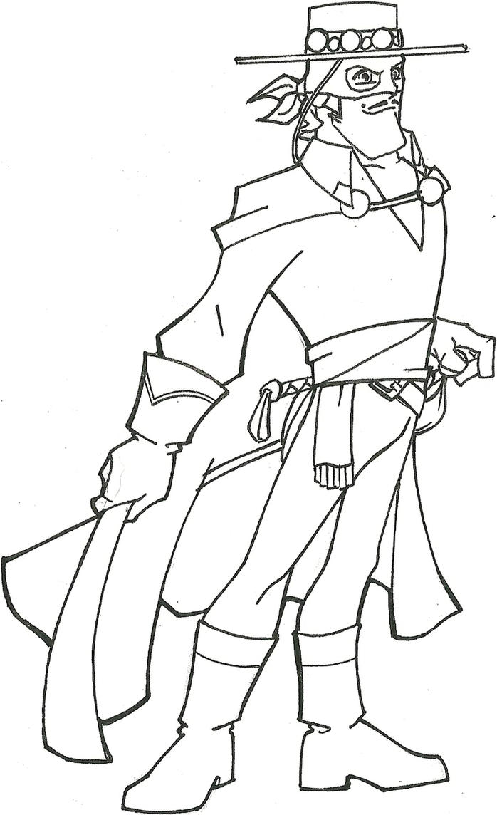 zorro coloring pages - photo #10