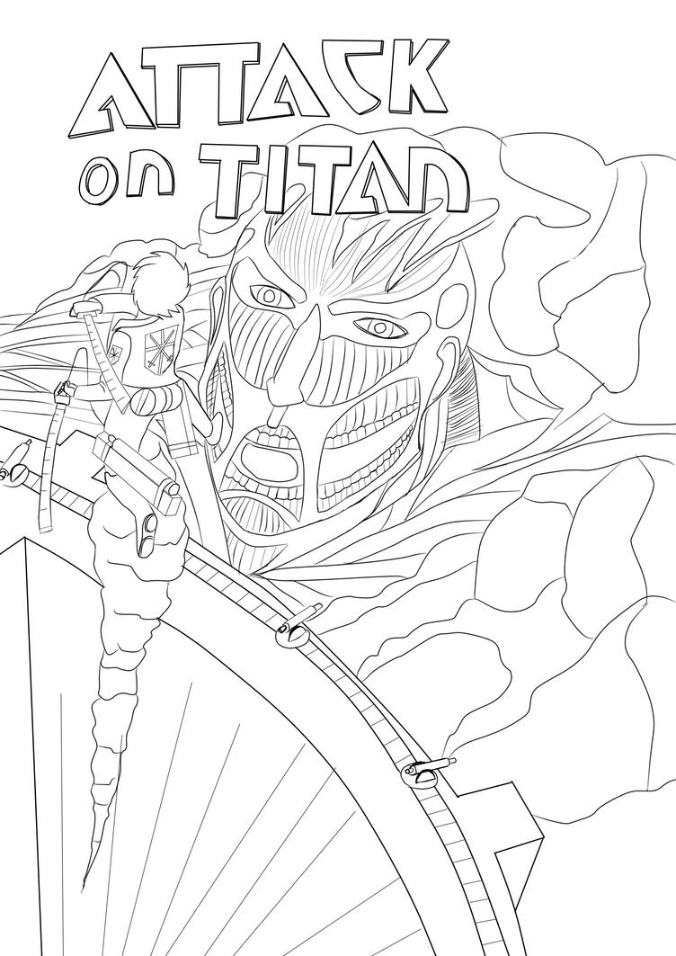 Attack On Titans - Free Colouring Pages