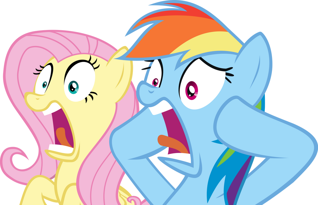 fluttershy_and_rainbow_dash_shocked_by_spyro4287 d7fbh9d