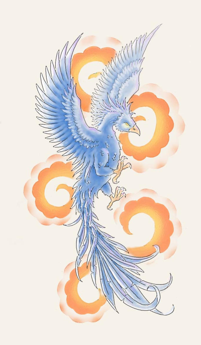 Phoenix tattoo design by