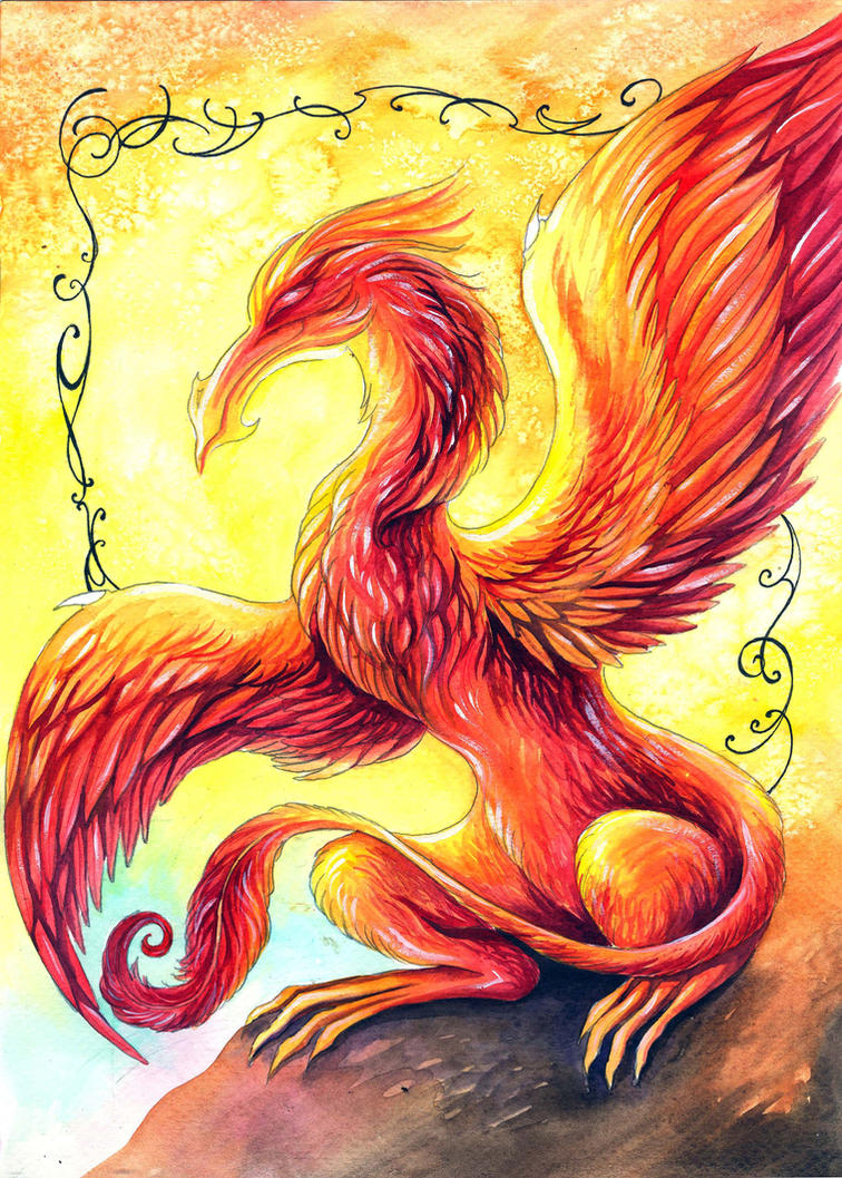 Phoenix Dragon by TrollGirl