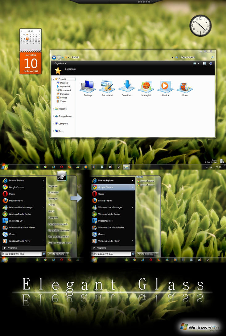 Elegant Glass VS7 by Simply The Frankie Cool Windows 7 Themes