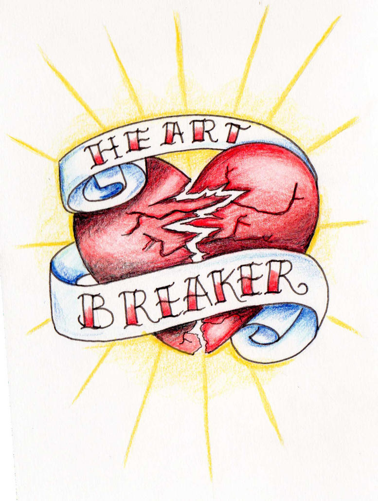 Heart tattoos for men on chest