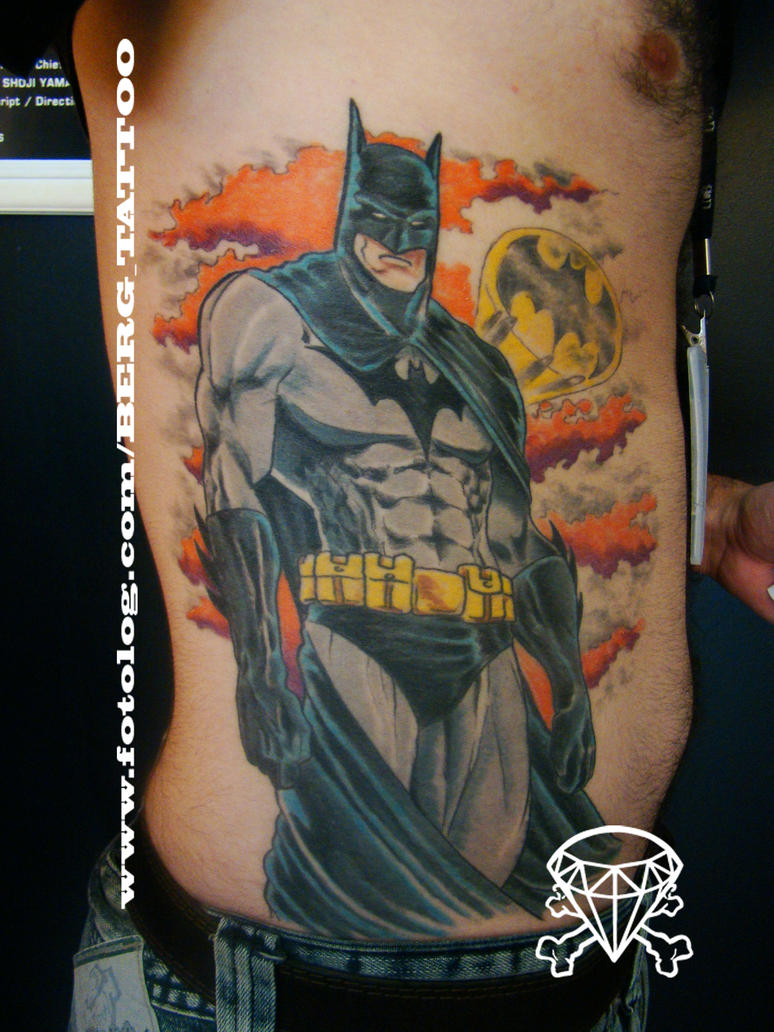 batman tattoo by b-e-r-g