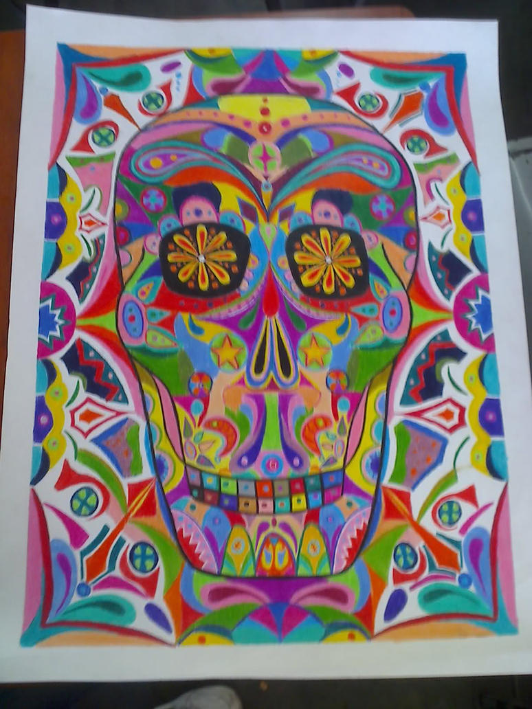 Mexican skull design by