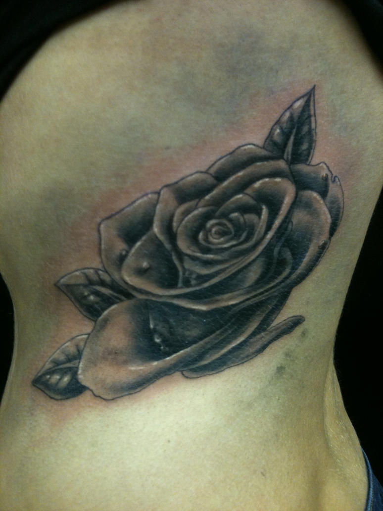 opening rose tattoo