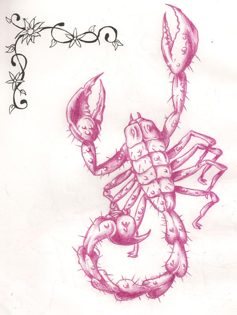 Scorpian tattoo design | Flower Tattoo