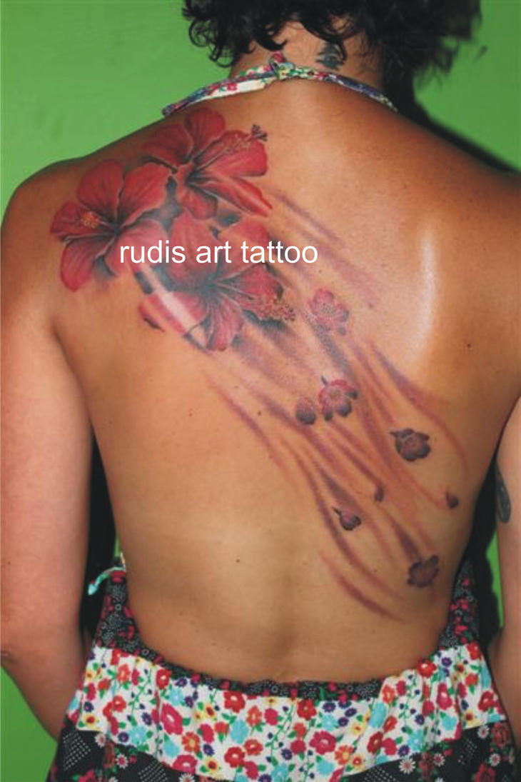 red flower | Flower Tattoo