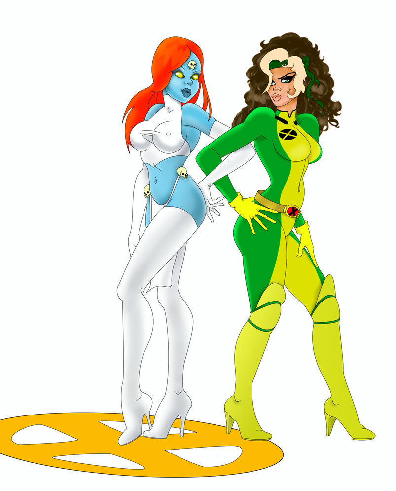 x men rogue and mystique by