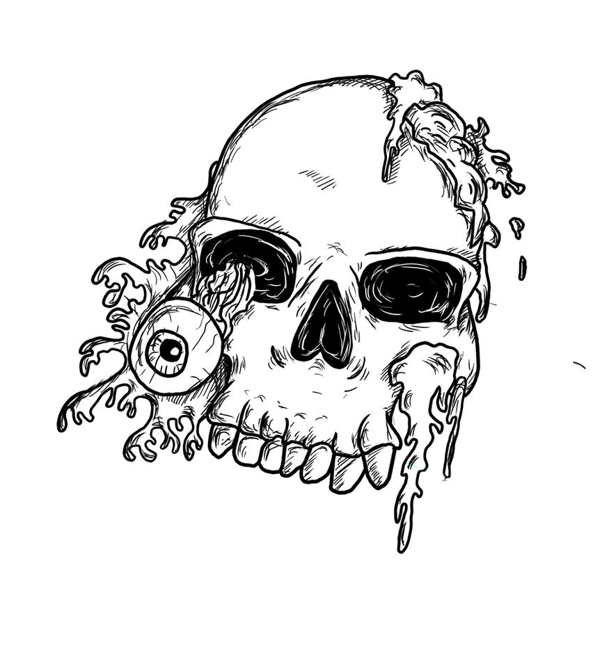 Skull tattoo design by
