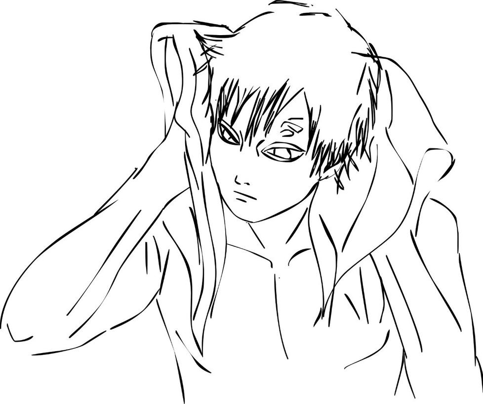 gaara coloring pages - photo #23