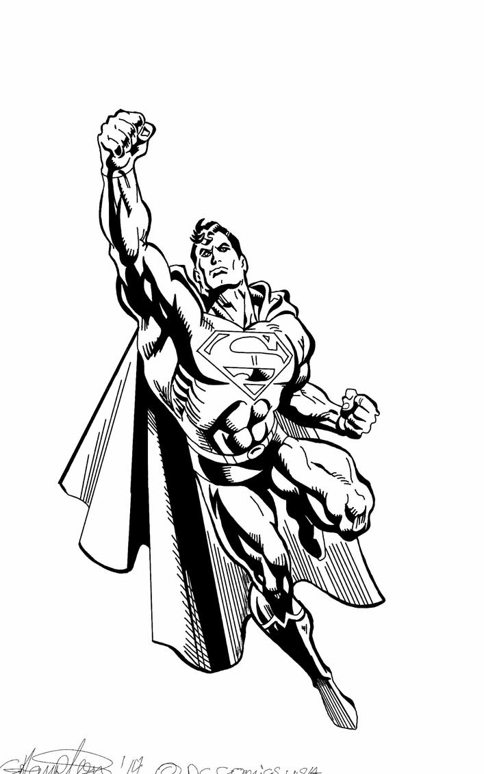 superman clipart black and white - photo #12