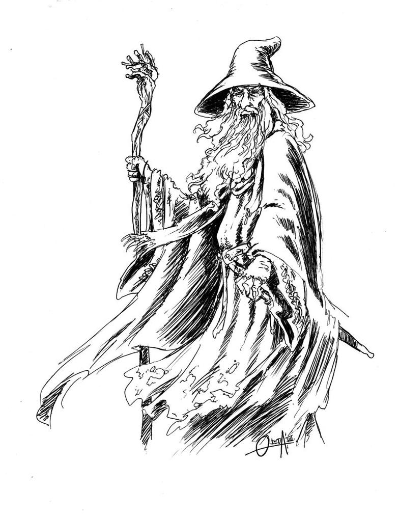 gandalf the gray coloring pages - photo #2