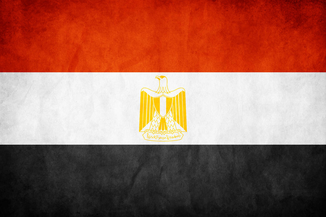 Egypt Grunge Flag by think0