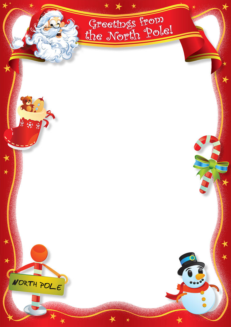Free christmas letterhead templates word With Regard To Santa Letter Template Word