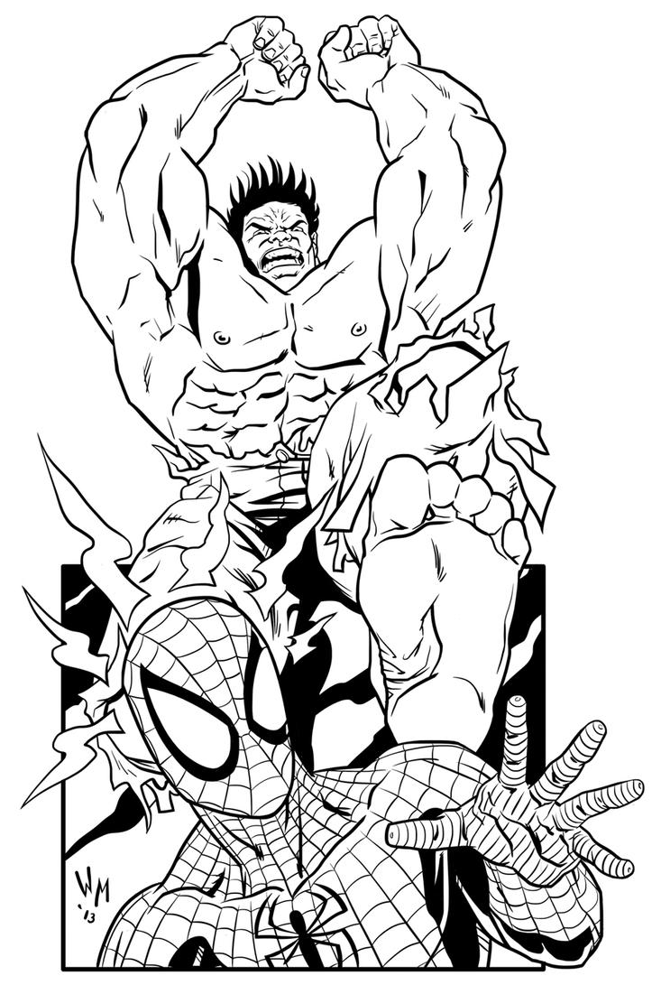 Hulk vs Spider-Man by quibly on DeviantArt