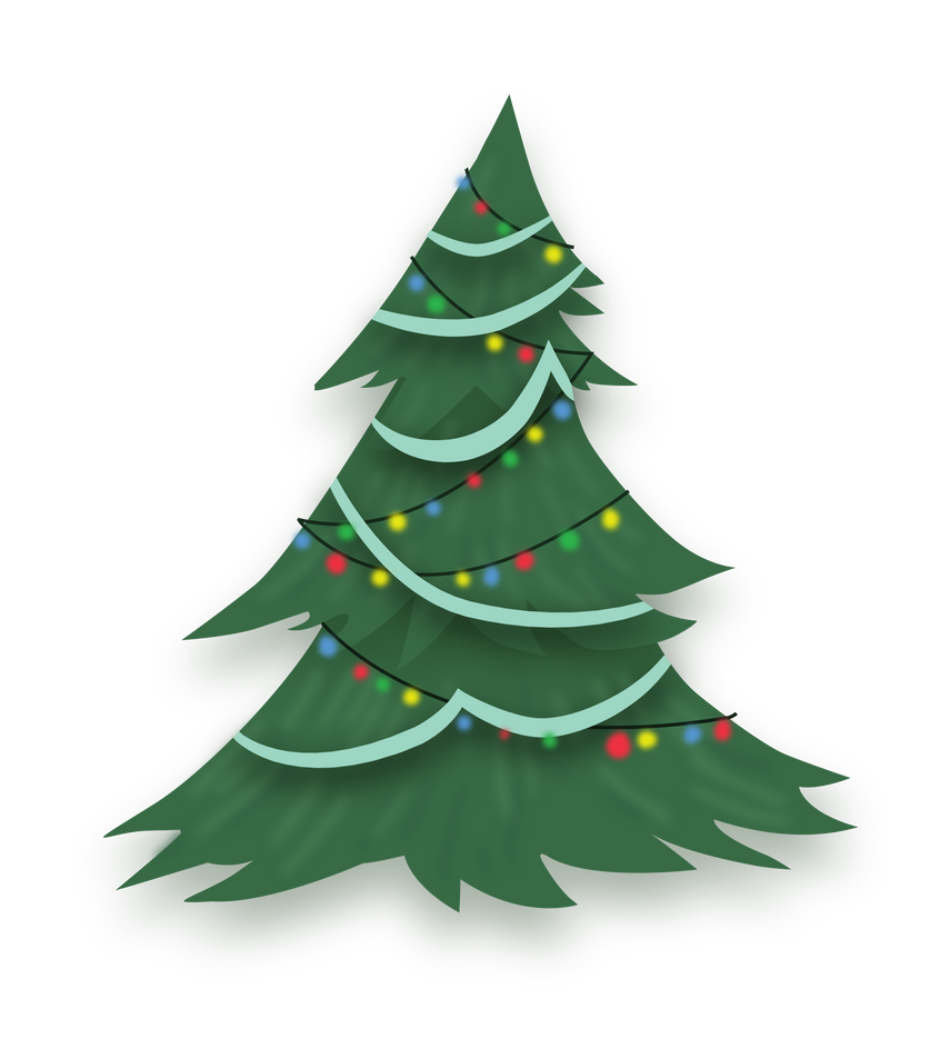 christmas tree clipart vector - photo #14