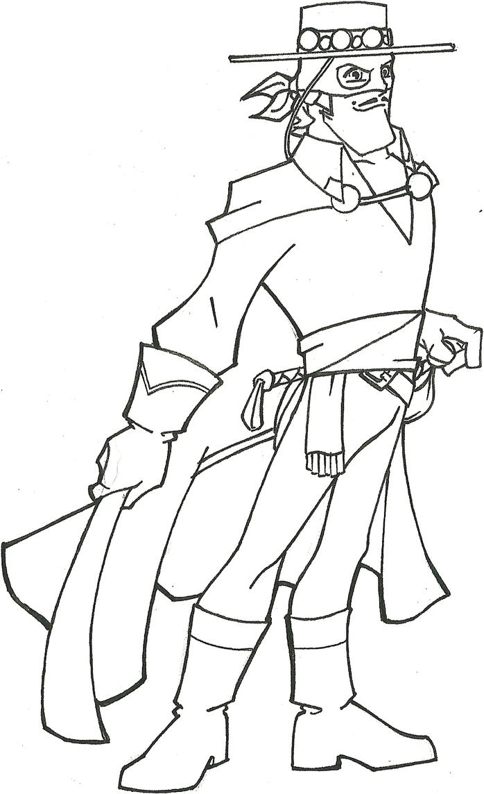 Coloring Pages Zorro 1
