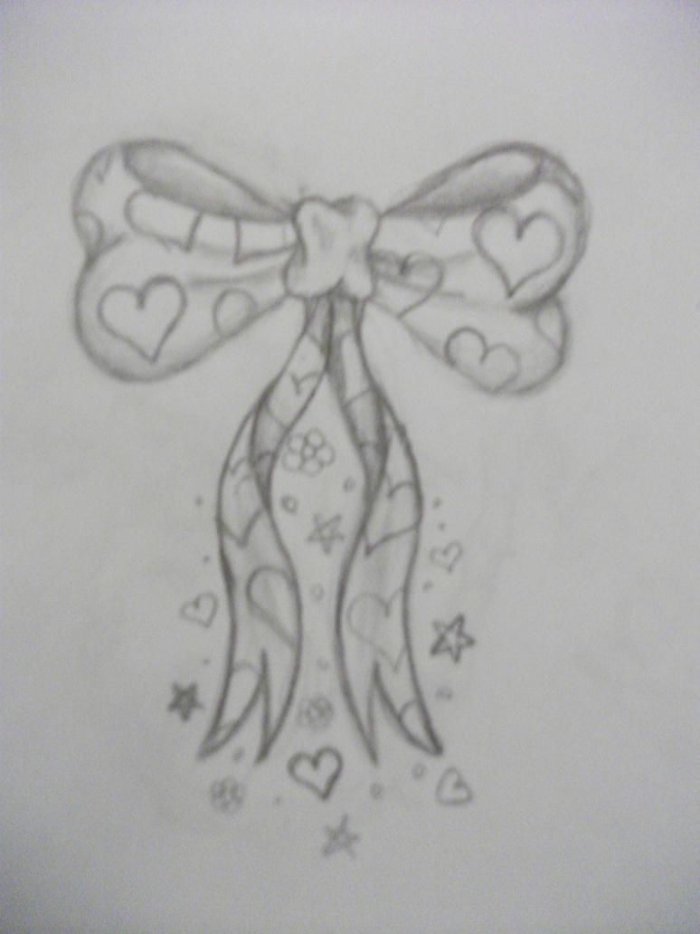 Bow with Hearts Tattoo Design by average-sensation on DeviantArt