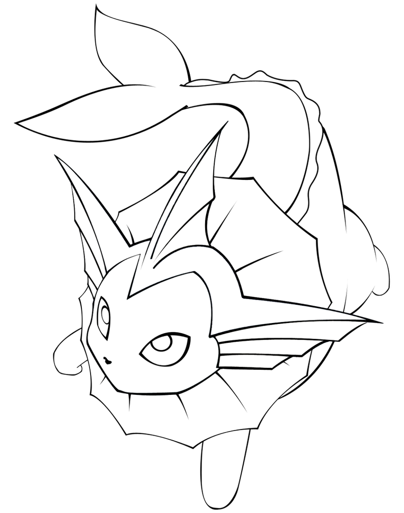 eeveelutions vaporeon coloring pages - photo #10