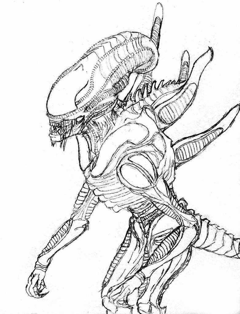 Xenomorph Coloring Pages Coloring Pages