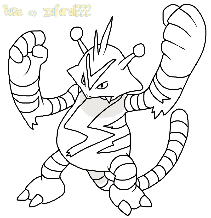 pokemon electabuzz coloring pages - photo #20