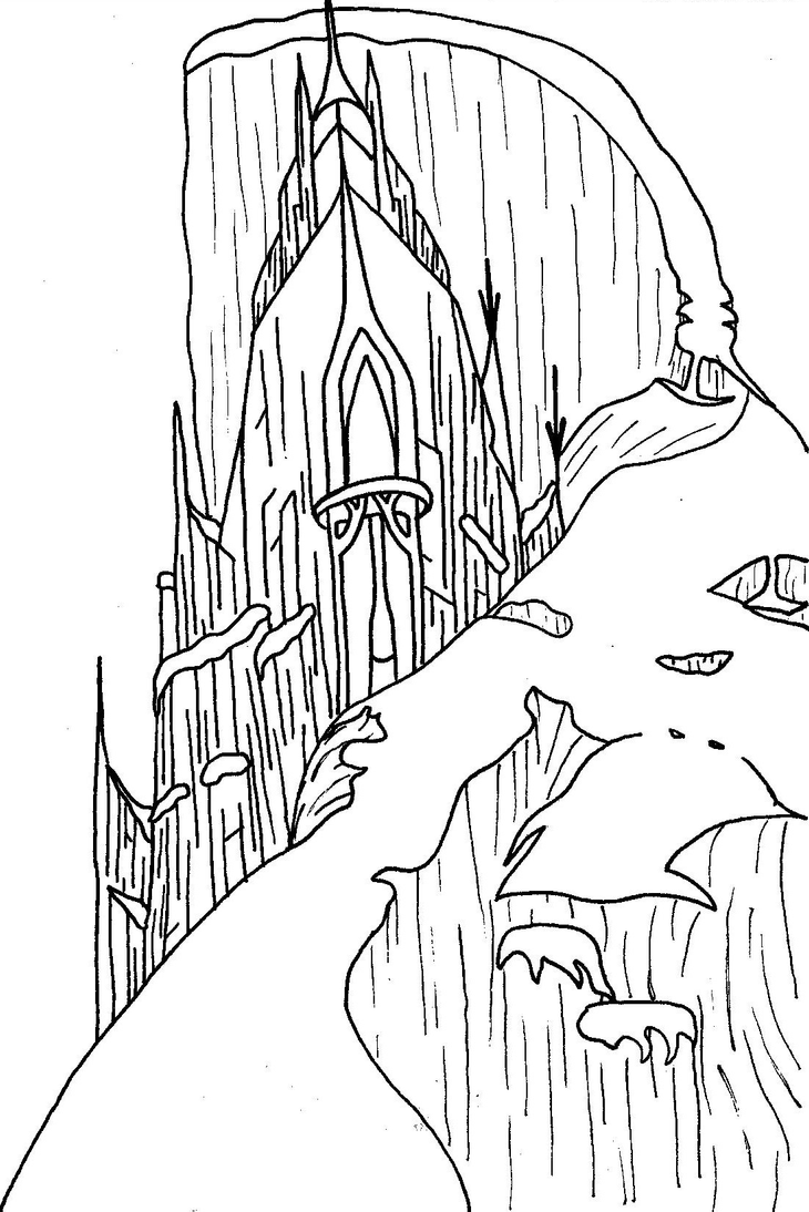 Download Elsas Castle Coloring Pages Sketch Coloring Page